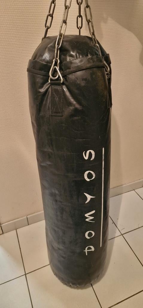 Sac de boxe DOMYOS, suspension à 4 points, 1 m, 25 kg, semi-, Sports & Fitness, Boxe, Utilisé, Sac de boxe, Enlèvement