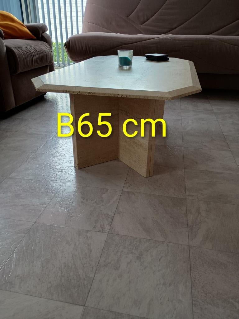 Salontafel in travertin, Enlèvement, Utilisé
