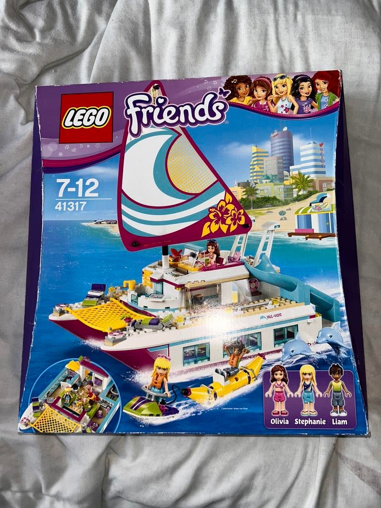 Lego friends boot 41317, Kinderen en Baby's, Speelgoed | Duplo en Lego, Ophalen of Verzenden, Zo goed als nieuw, Lego