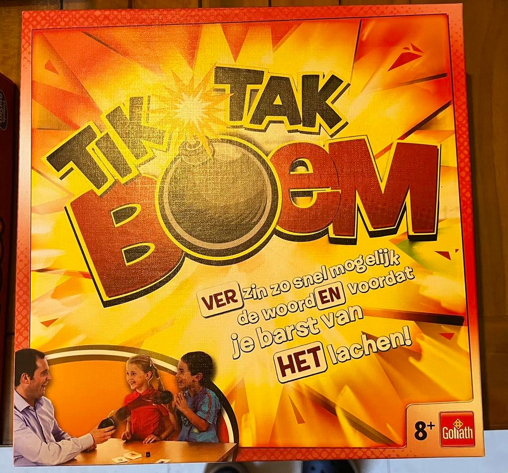 Gezelschapsspek Tik Tak Boem, Hobby en Vrije tijd, Ophalen, Zo goed als nieuw