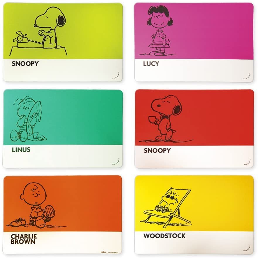 Peanuts Snoopy mokken (6) + 6 placemats nieuw Excélsa, Maison & Meubles, Enlèvement ou Envoi, Neuf, Porcelaine, Mug