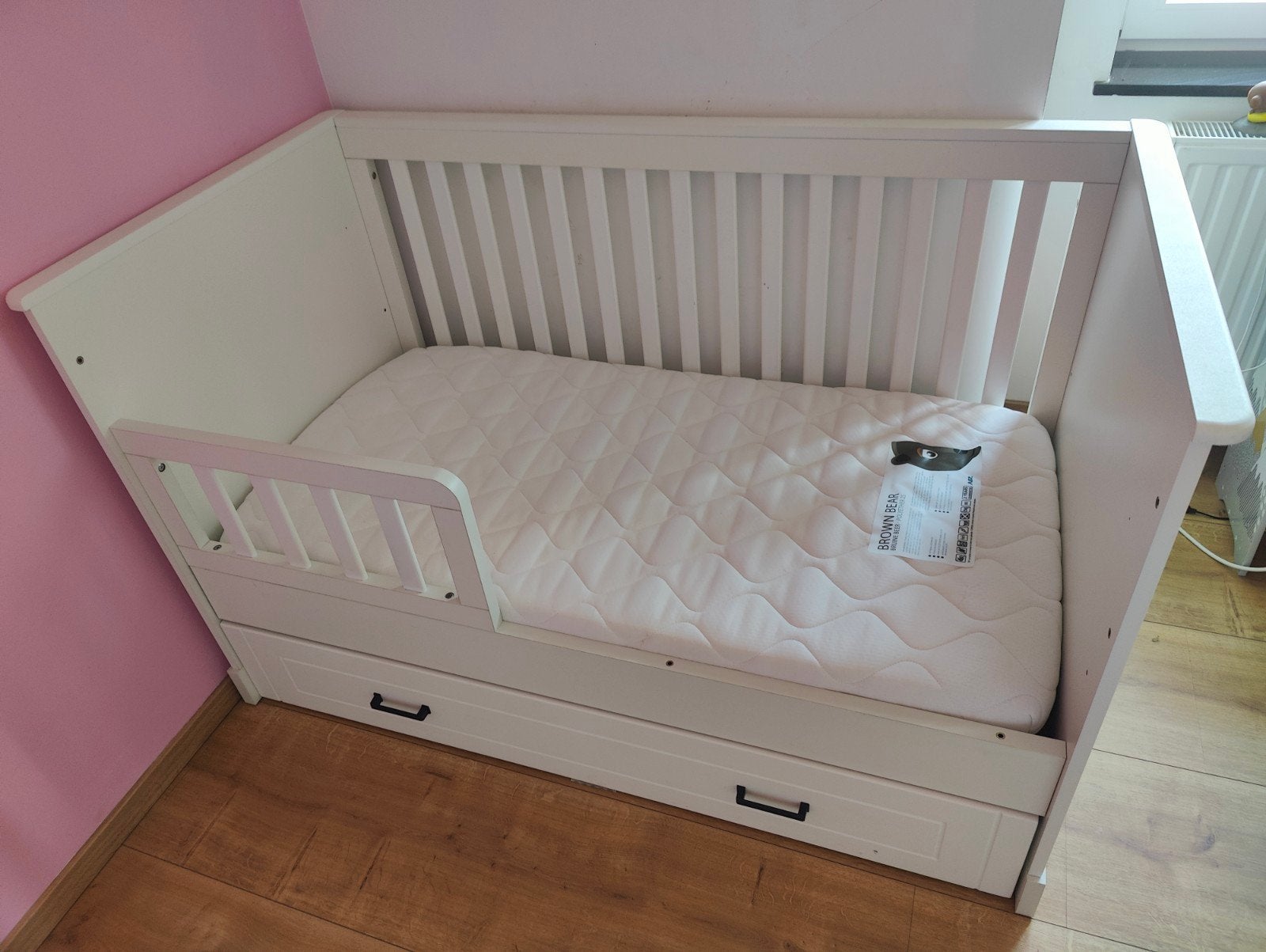 meegroei bed van baby tot 5 jaar 2x aanwezig, Ophalen, 70 tot 85 cm, 140 tot 160 cm, Zo goed als nieuw