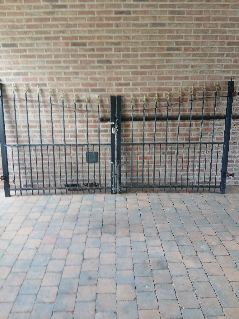 Poort, Ophalen, Gebruikt, 100 tot 150 cm, IJzer