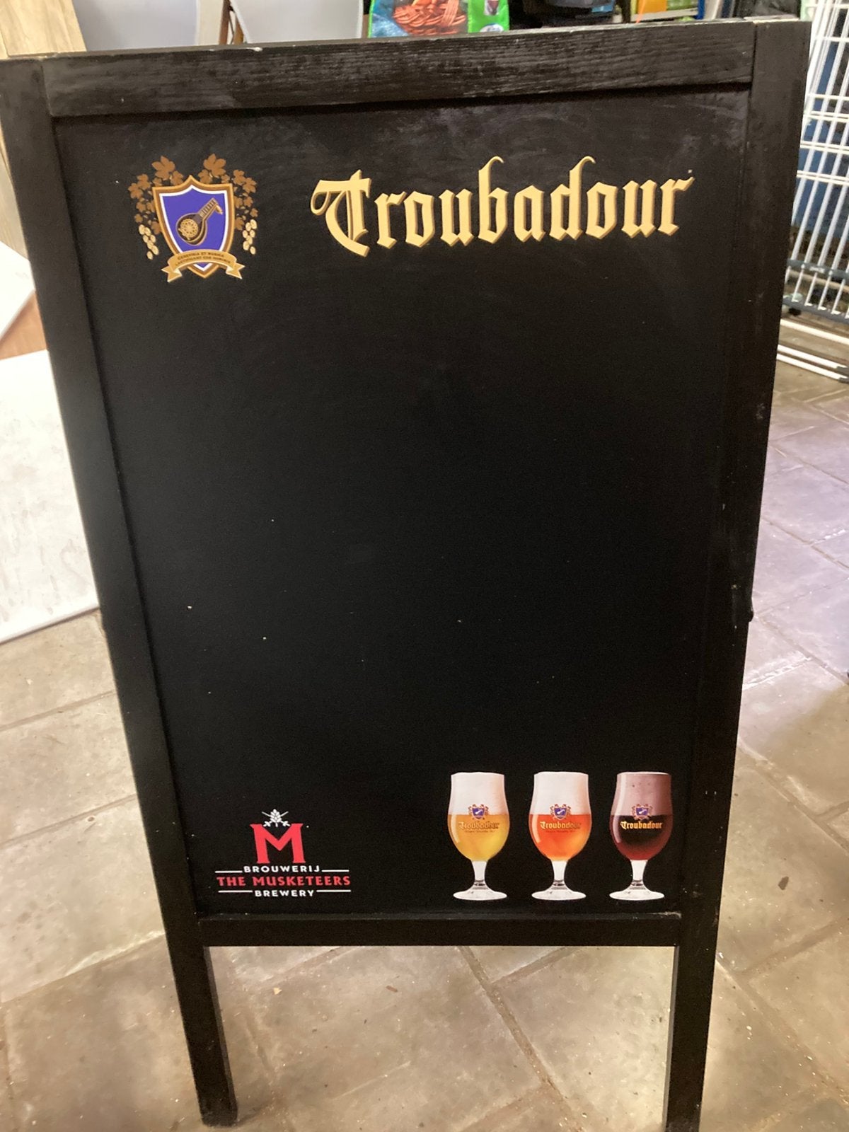 Stoepbord Troubadour dubbelzijdig, Enlèvement, Comme neuf