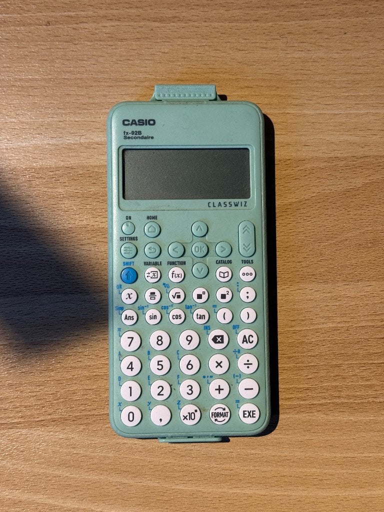 Casio fx92b, Ophalen, Zo goed als nieuw
