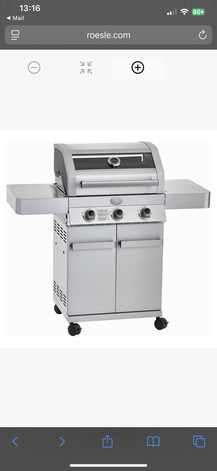 Rosle bbq a gaz G3, Enlèvement, Neuf