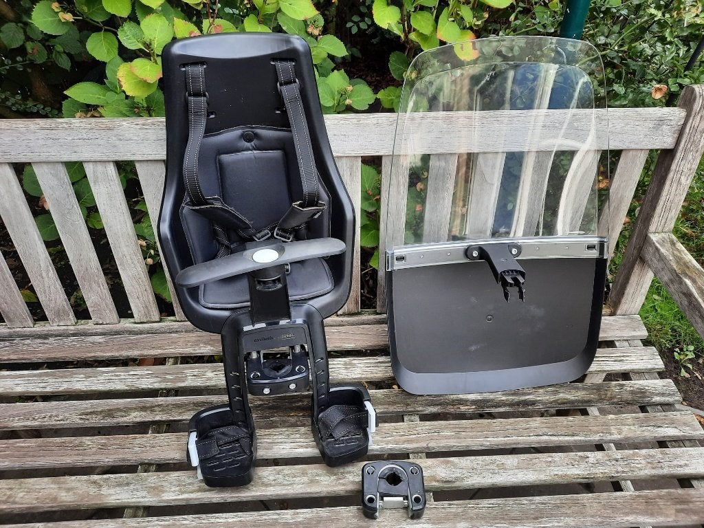 Fietsstoel (vooraan) Bobike Exclusive Mini met Windscherm, Siège avant, Bobike Exclusive, 0 à 18 kg, Repose-pieds