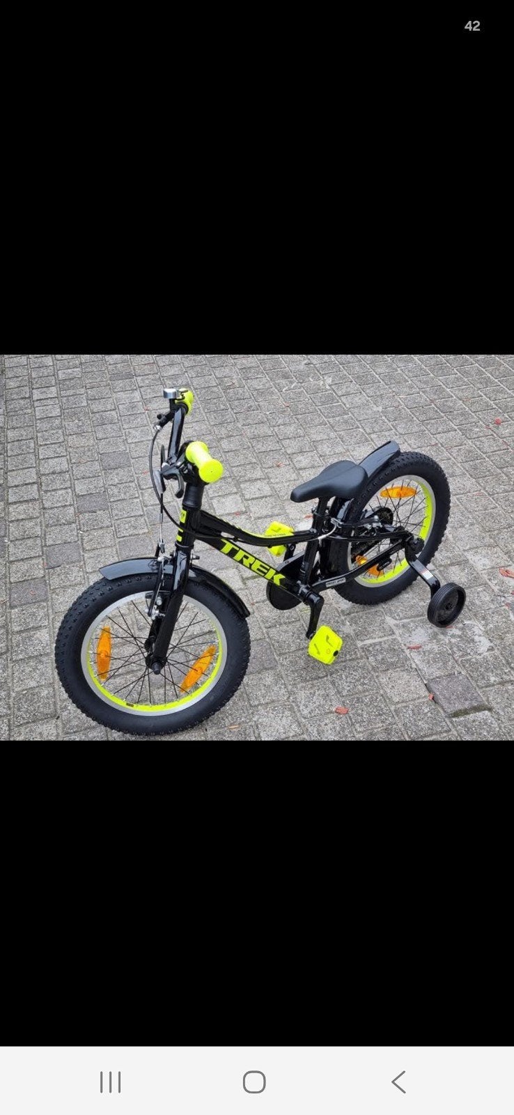 Trek Kinderfiets. Vermoedelijk 12 of 16 inch., Fietsen en Brommers, Fietsen | Kinderfietsjes, Ophalen of Verzenden, Zo goed als nieuw