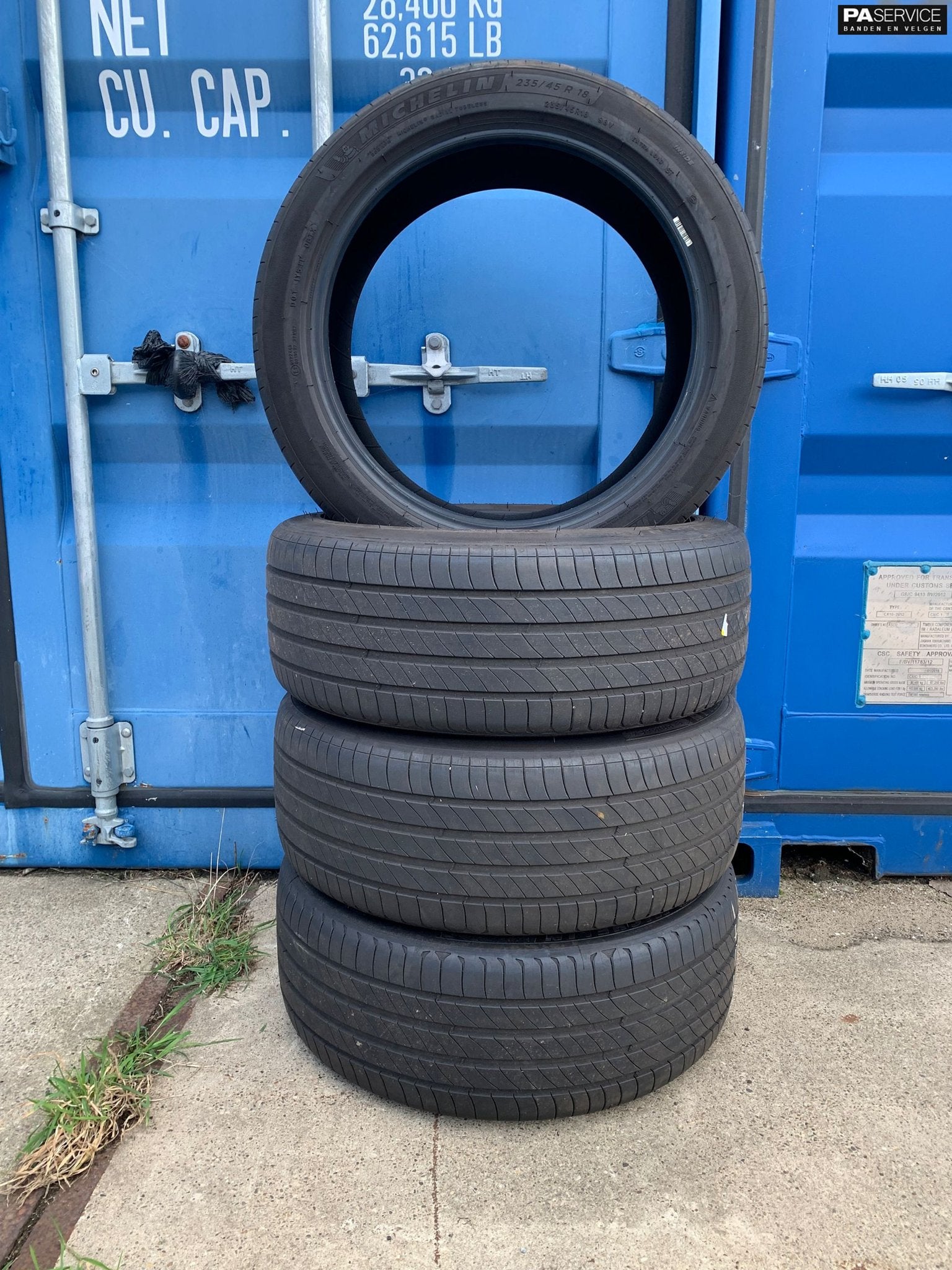 4x Michelin 235 45 18 Zomerbanden met 6 en 5.9 mm incl monta, Autos : Pièces & Accessoires, -, Utilisé, -, Jante(s)