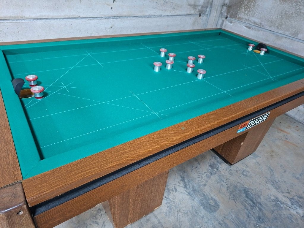 Een mooie vernieuwde Duque met toebehoren., Ophalen, Zo goed als nieuw, Biljarttafel