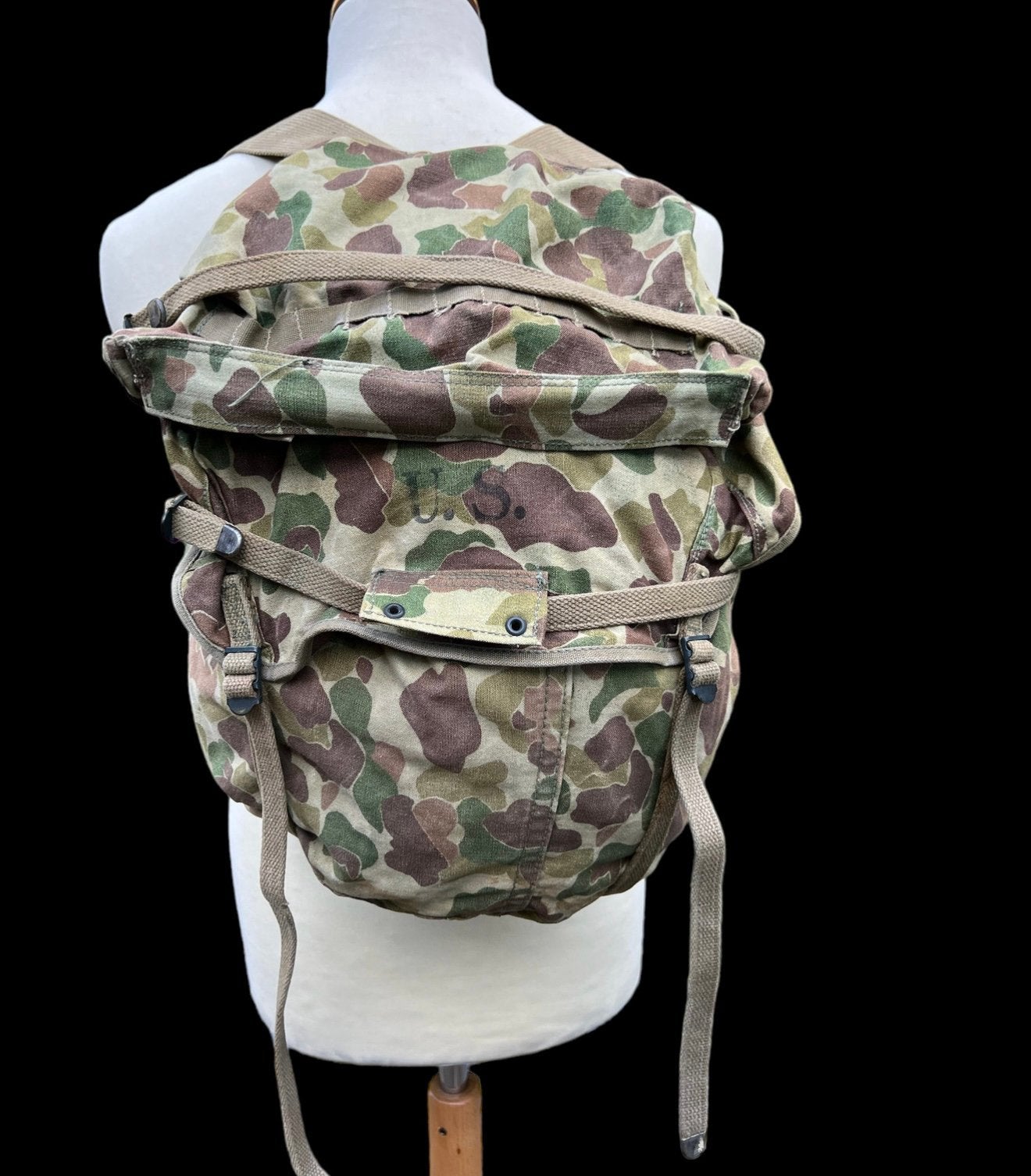Original WWII USMC M1941 Frogskin Jungle Pack – 1943 Dated, Enlèvement ou Envoi, Marine