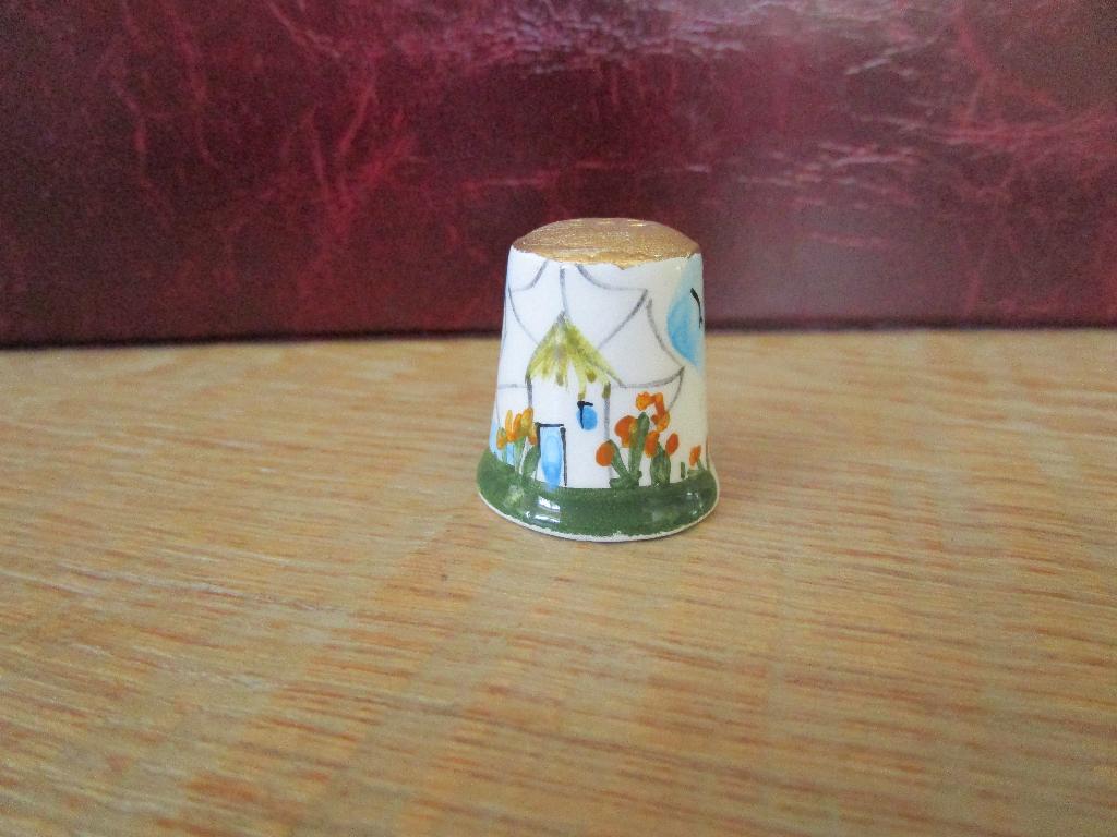 3 vingerhoedjes Santorini, Verzamelen, Vingerhoedjes, Ophalen of Verzenden, Nieuw, Porselein