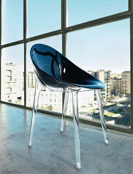 Stoelen Kartell Mr Impossible zwart doorzichtig (2), Ophalen, Zo goed als nieuw, Zwart