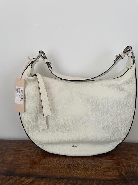 ABRO handtas hobo Adria Lulu small, wit, Ophalen of Verzenden, Zo goed als nieuw, Wit, Handtas