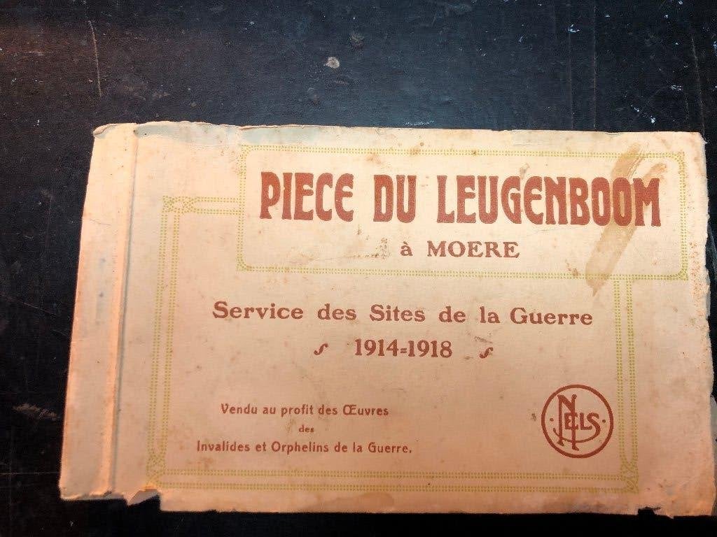 boekje WOI met 10 postkaarten "Leugenboom te Moere (gistel), Enlèvement ou Envoi