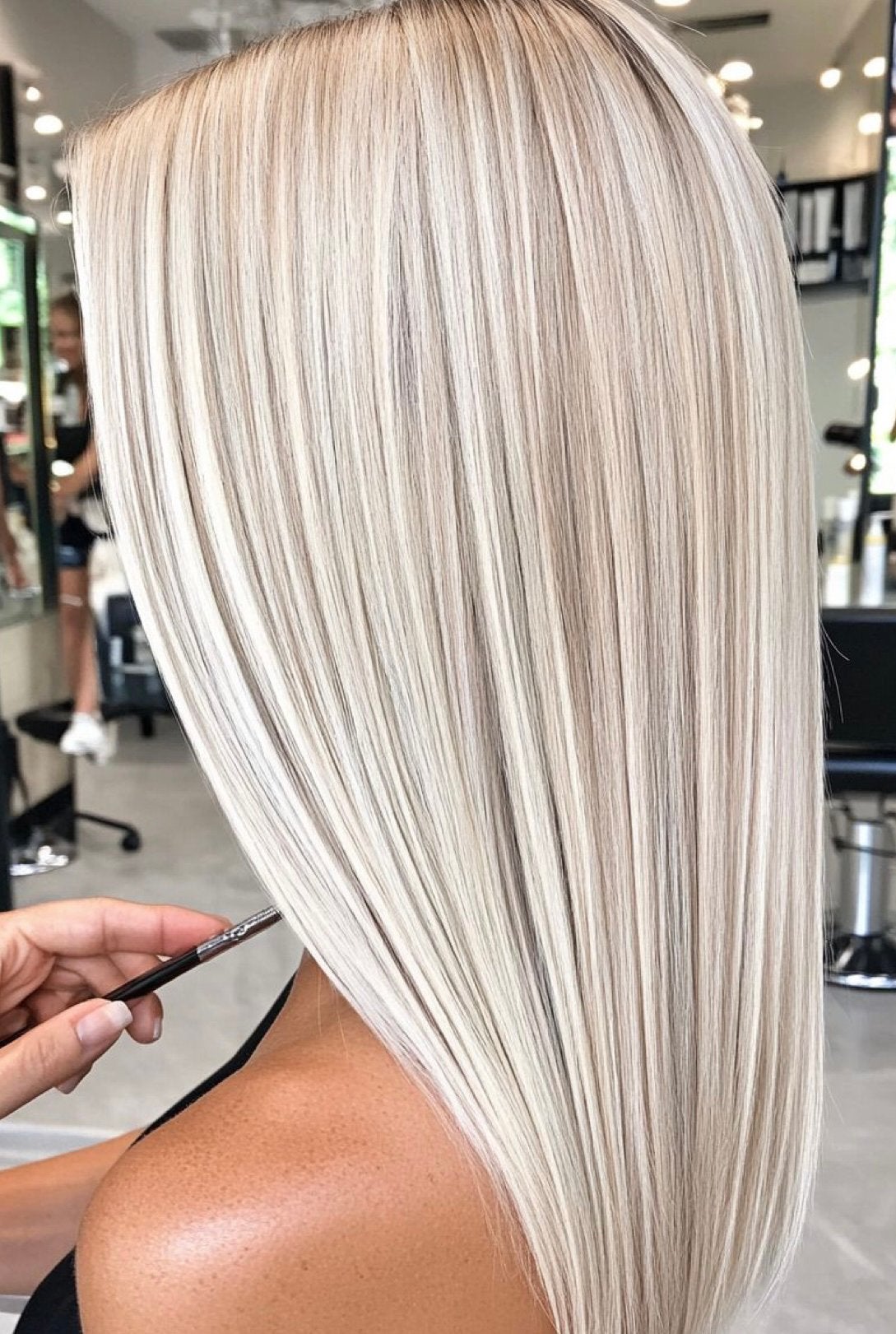 Extensions 100% naturel haar, Ophalen of Verzenden, Zo goed als nieuw, Pruik of Haarverlenging