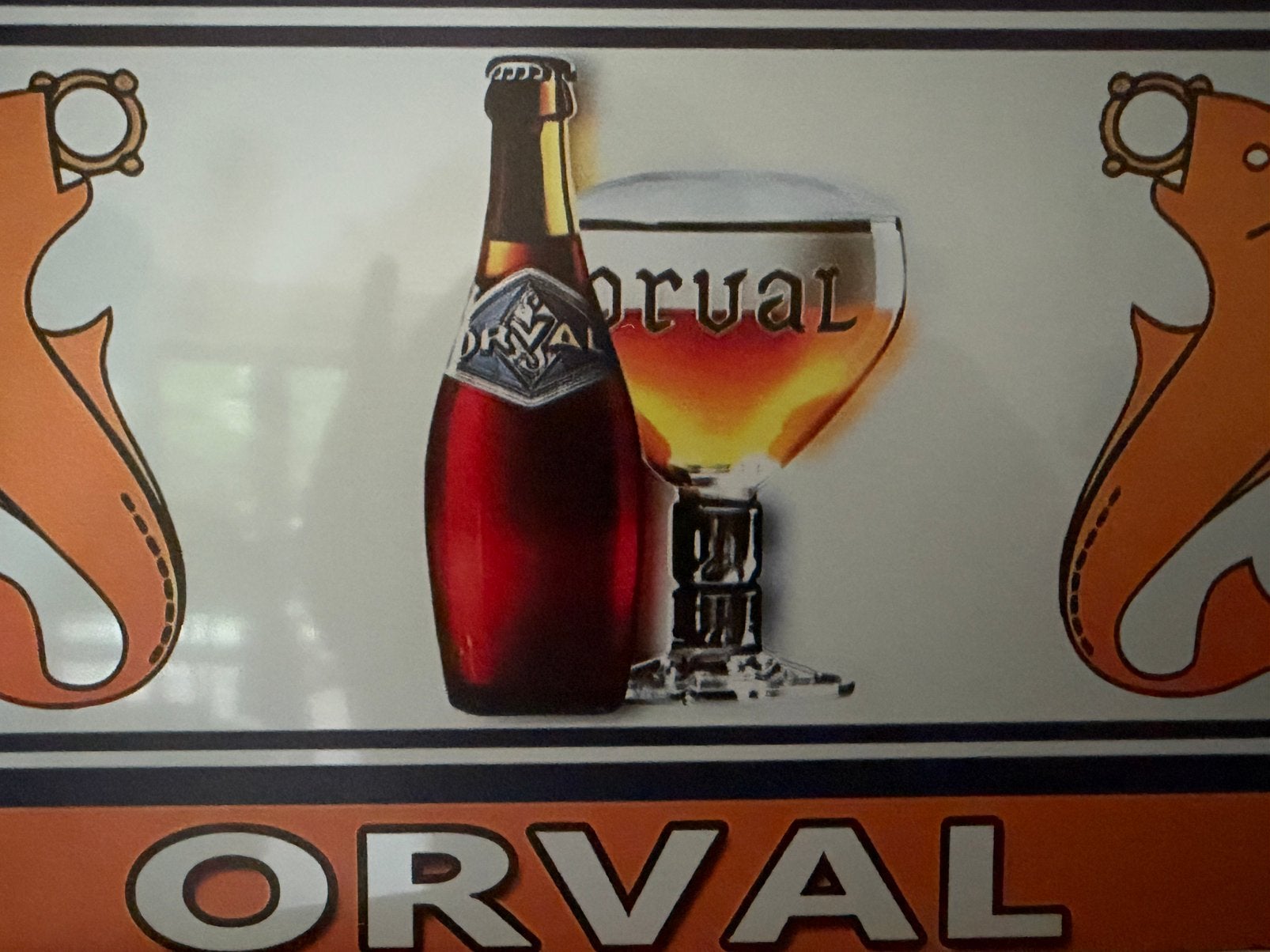 Panneau d'affichage en métal Orval, Enlèvement ou Envoi, Neuf, Panneau publicitaire