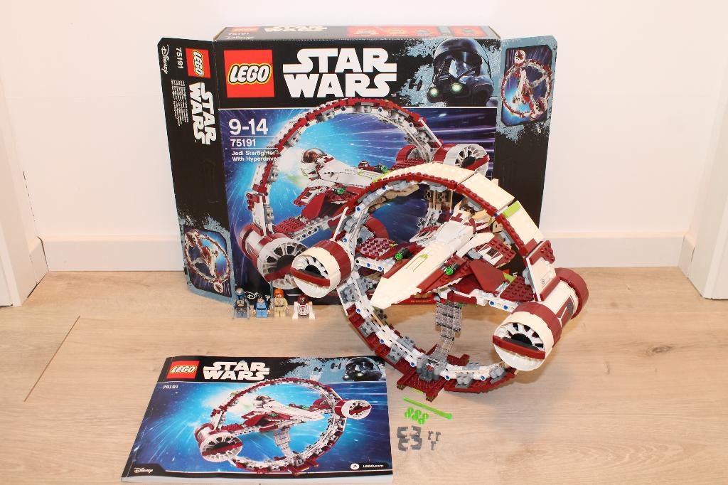 LEGO Star Wars - 75191 Jedi Starfighter with Hyperdrive, Star Wars, Lego, Ophalen of Verzenden, Zo goed als nieuw