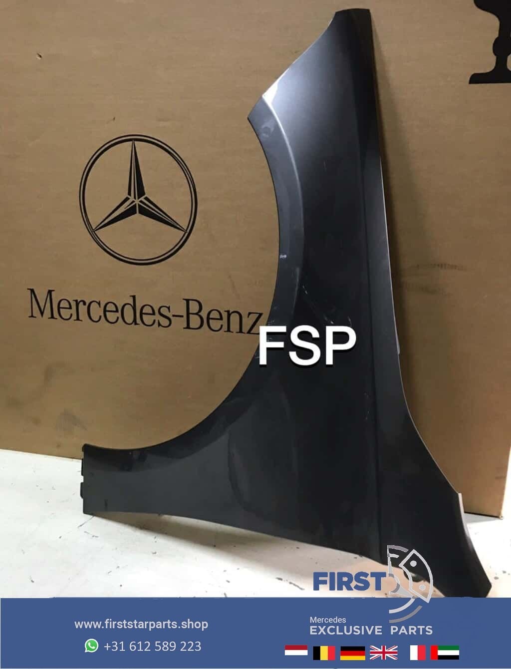 W177 A Klasse zijscherm links grijs 2019 Mercedes linker voo, Garde-boue, Utilisé, -, Gauche