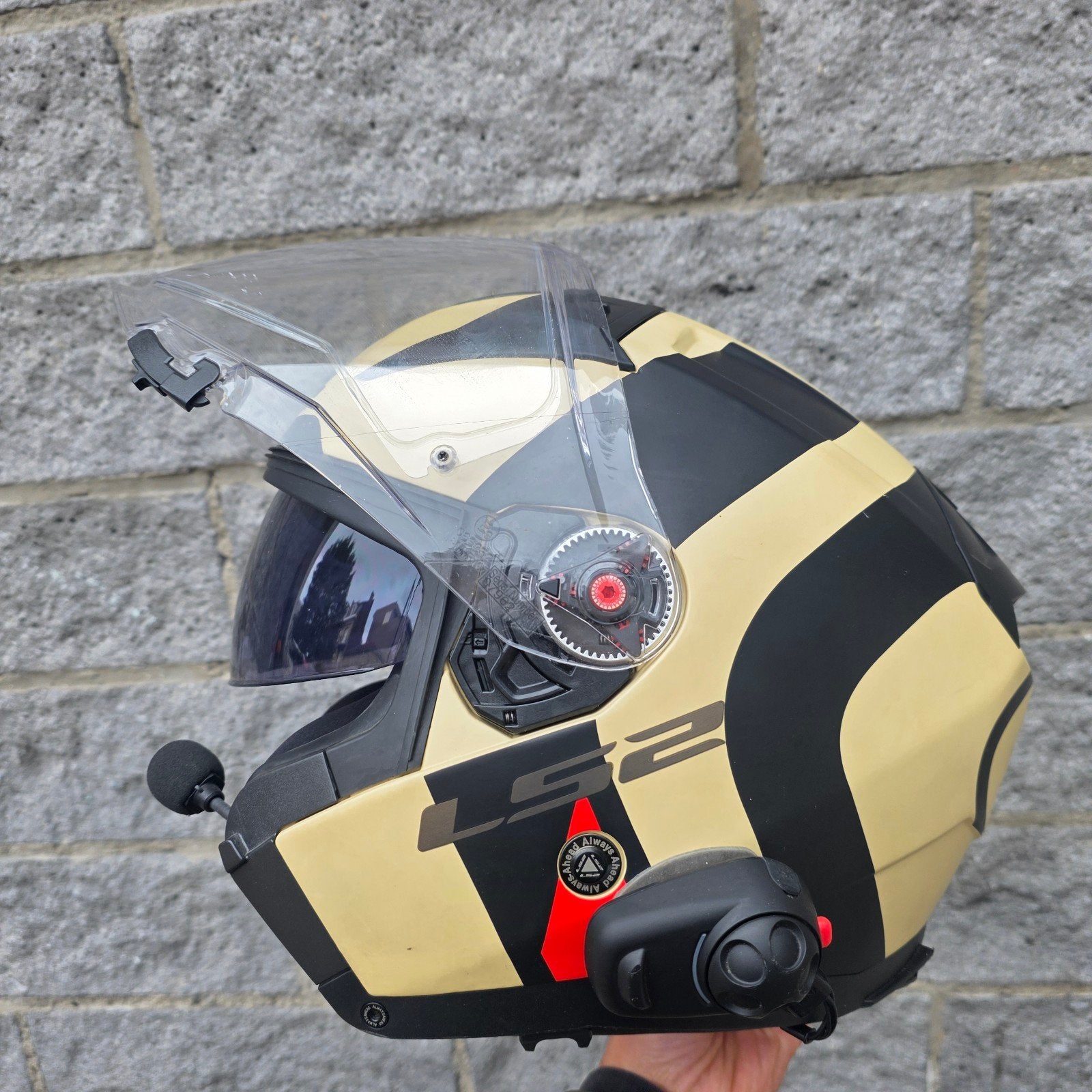 ls2 infinity 2 koptelefoon met bluetooth, Motoren, Ophalen of Verzenden, XL