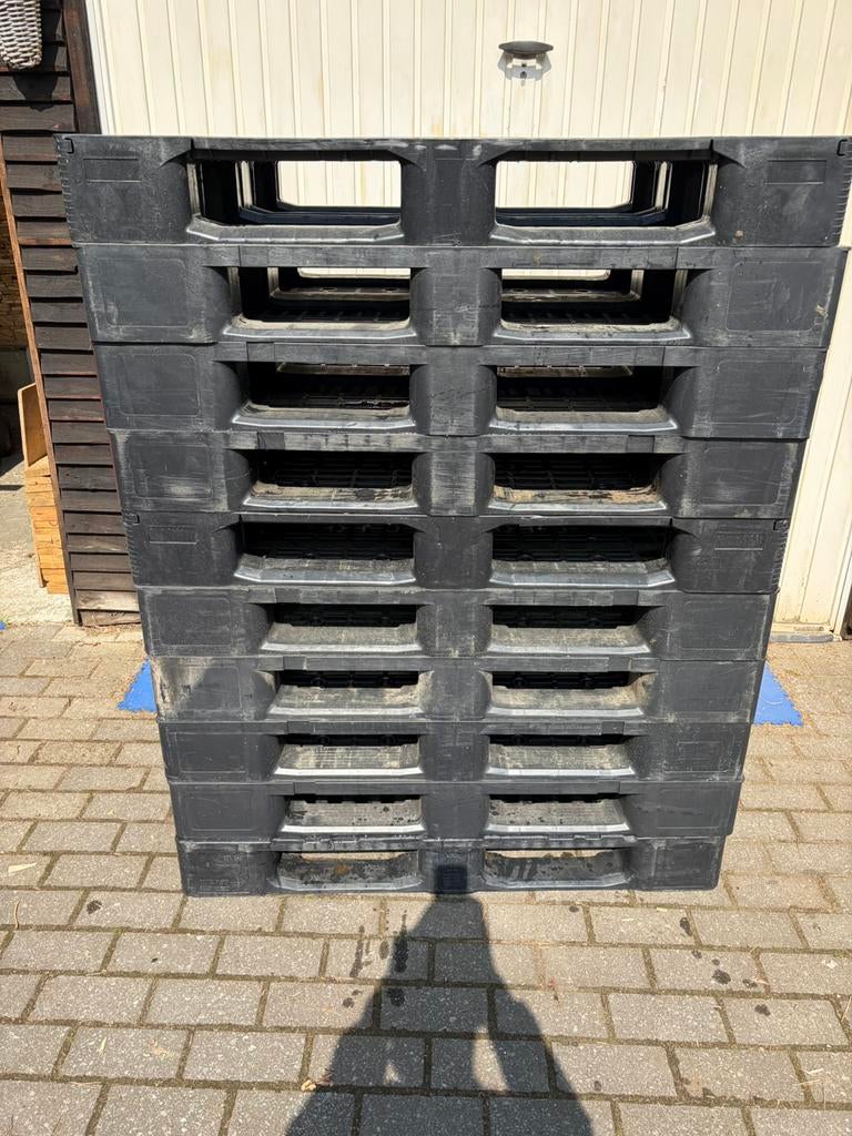 Plastiek paletten, Ophalen, Gebruikt