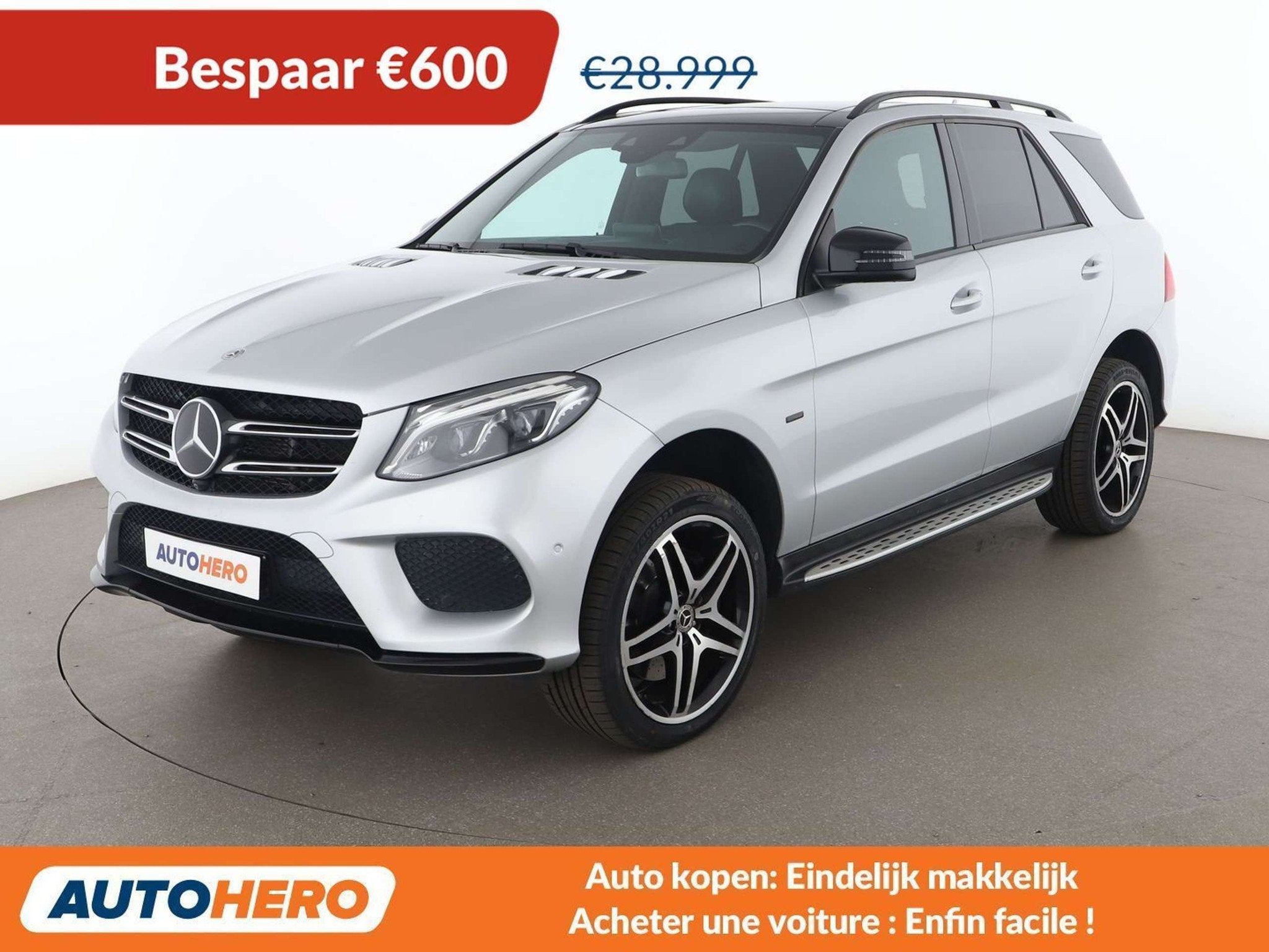 Mercedes-Benz GLE 500 GLE 500e 4Matic AMG Line (bj 2018), Auto's, Automaat, 78 g/km, Gebruikt, Zwart