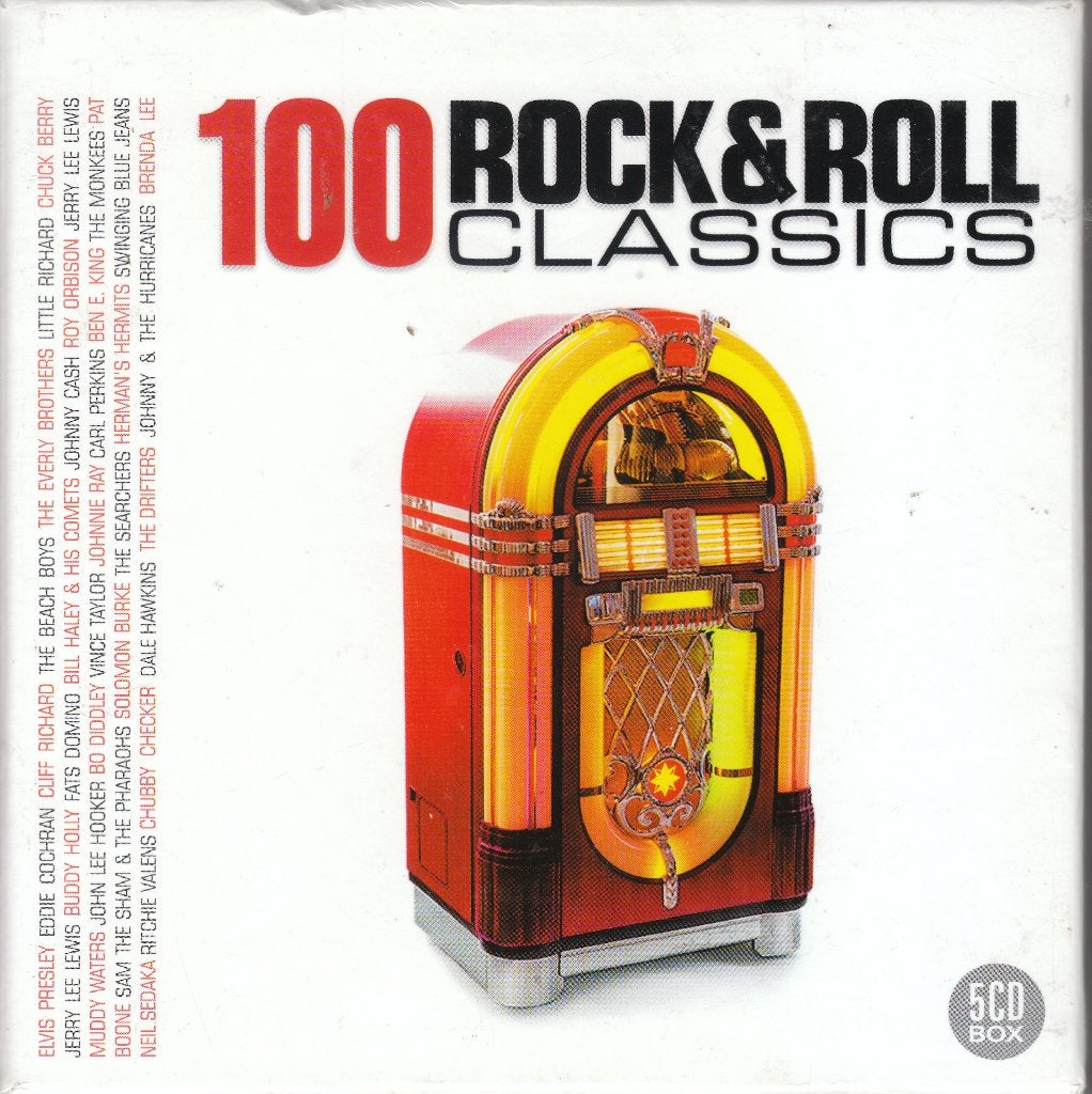 100 Rock 'n Roll Classics op 5 CD's, Boxset, Verzenden, Zo goed als nieuw, Pop