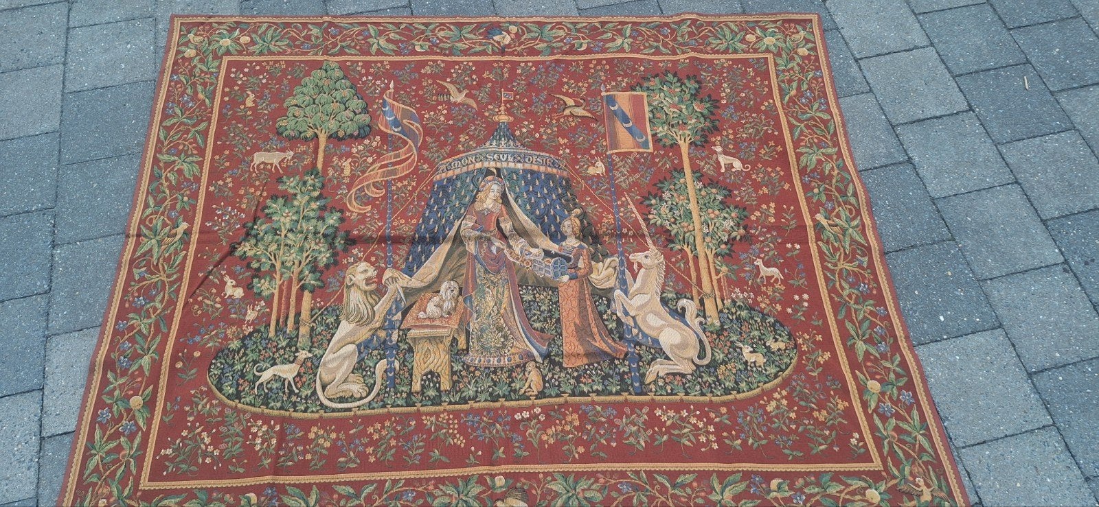 Tapisserie Metrax « Mon seul désir » 140x183 cm, Enlèvement