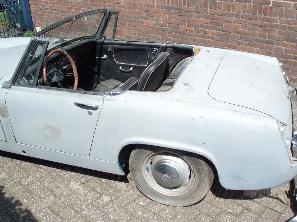 AUSTIN HEALEY SPRITE bj. 1966, Achterwielaandrijving, Zwart, Cabriolet, Leder