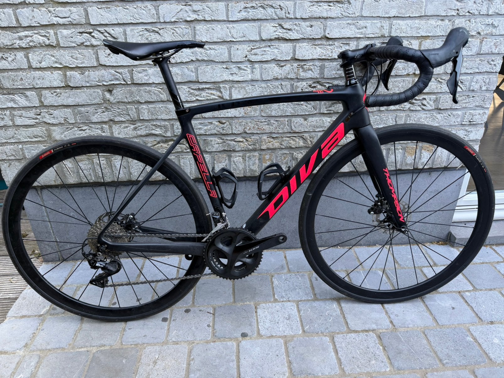 Thompson Capella Diva dames racefiets - maat S, Fietsen en Brommers, Gebruikt, Carbon, Dames, Meer dan 20 versnellingen
