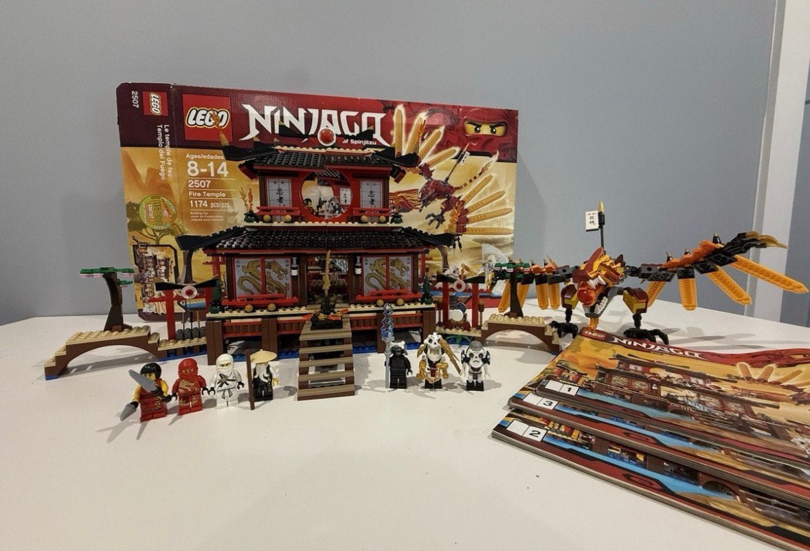 Lego Ninjago fire temple, Ophalen of Verzenden, Zo goed als nieuw