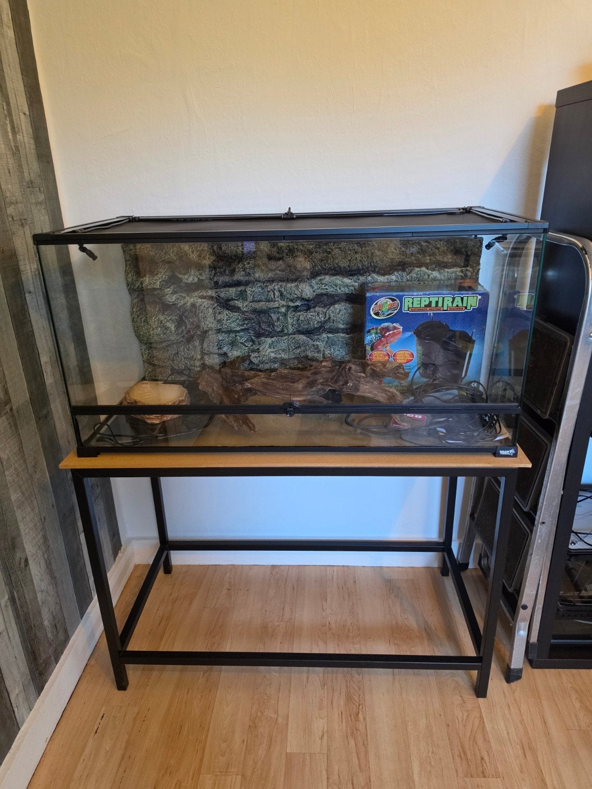 Giganterra 100x50x50 + pied + matériel, Animaux & Accessoires, Enlèvement, Utilisé, Terrarium ou Paludarium