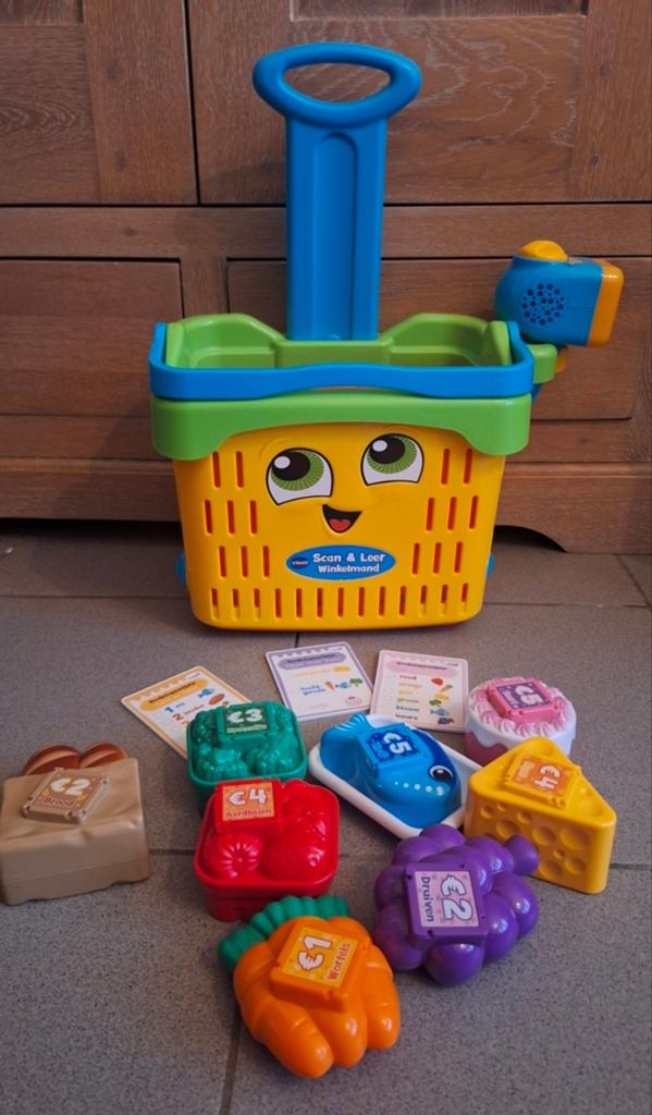 VTech scan en leer winkelwagen, Kinderen en Baby's, Speelgoed | Vtech, Ophalen of Verzenden, Zo goed als nieuw