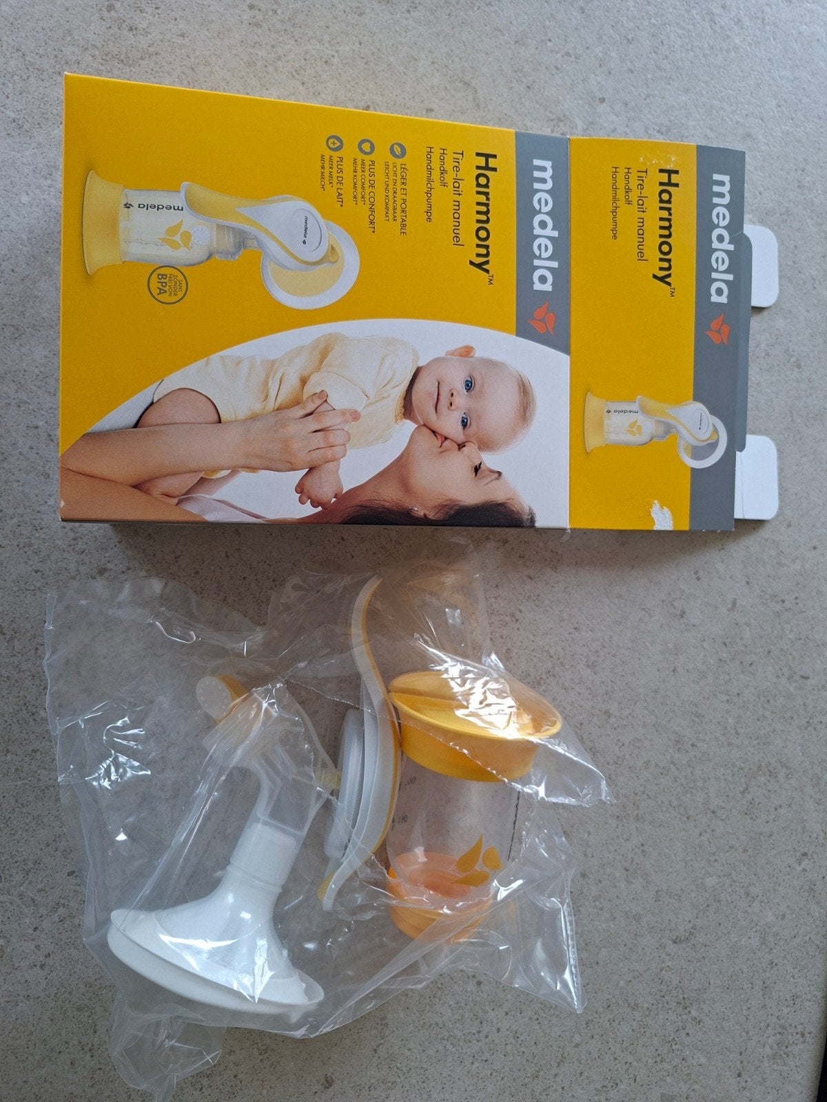 Tire-lait manuel Medela 1x d'occasion, Enlèvement ou Envoi, Medela, Comme neuf, Tire-lait