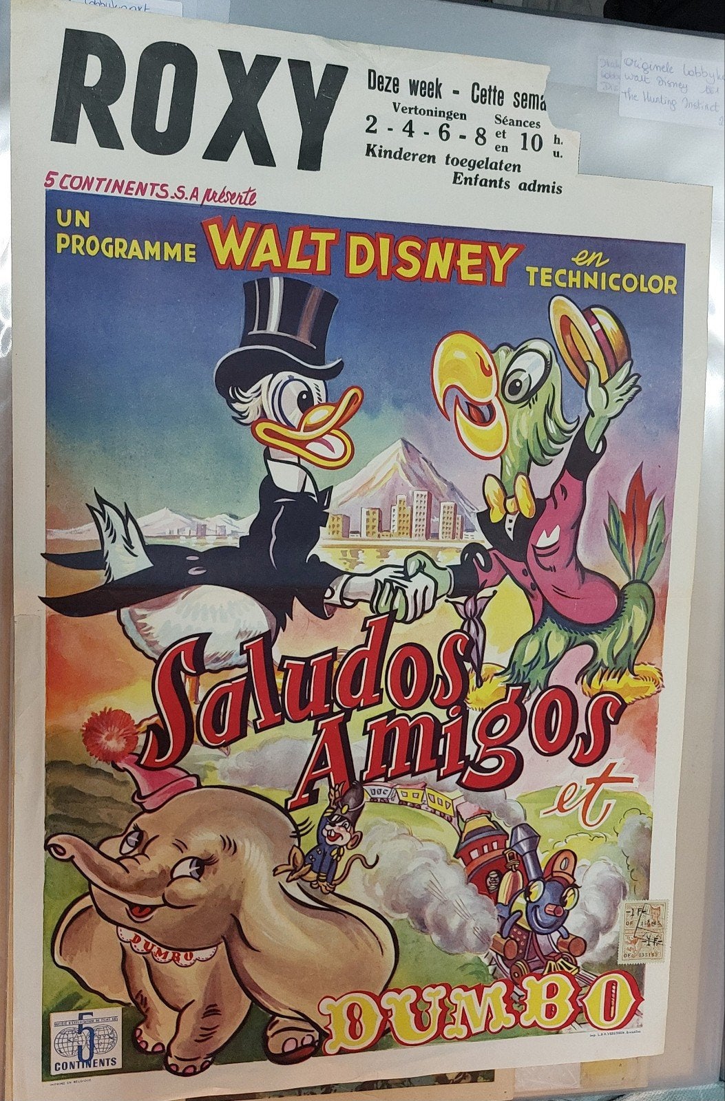 Belgische filmposter Walt Disney jaren 50, Verzamelen, Ophalen