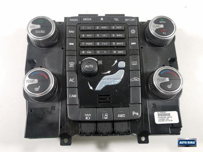 Panneau de commandes chauffage d'un Volvo V60, -, 3 mois de garantie, -, -