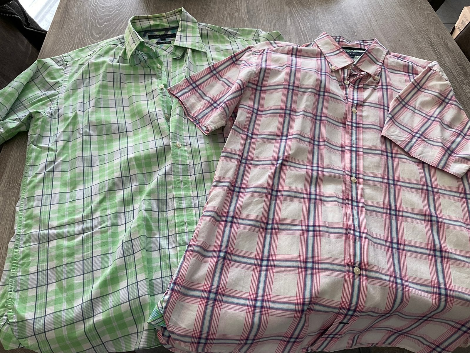 2 hemden tommy hilfiger, Kleding | Heren, Overhemden, Ophalen, Zo goed als nieuw, Halswijdte 39/40 (M)