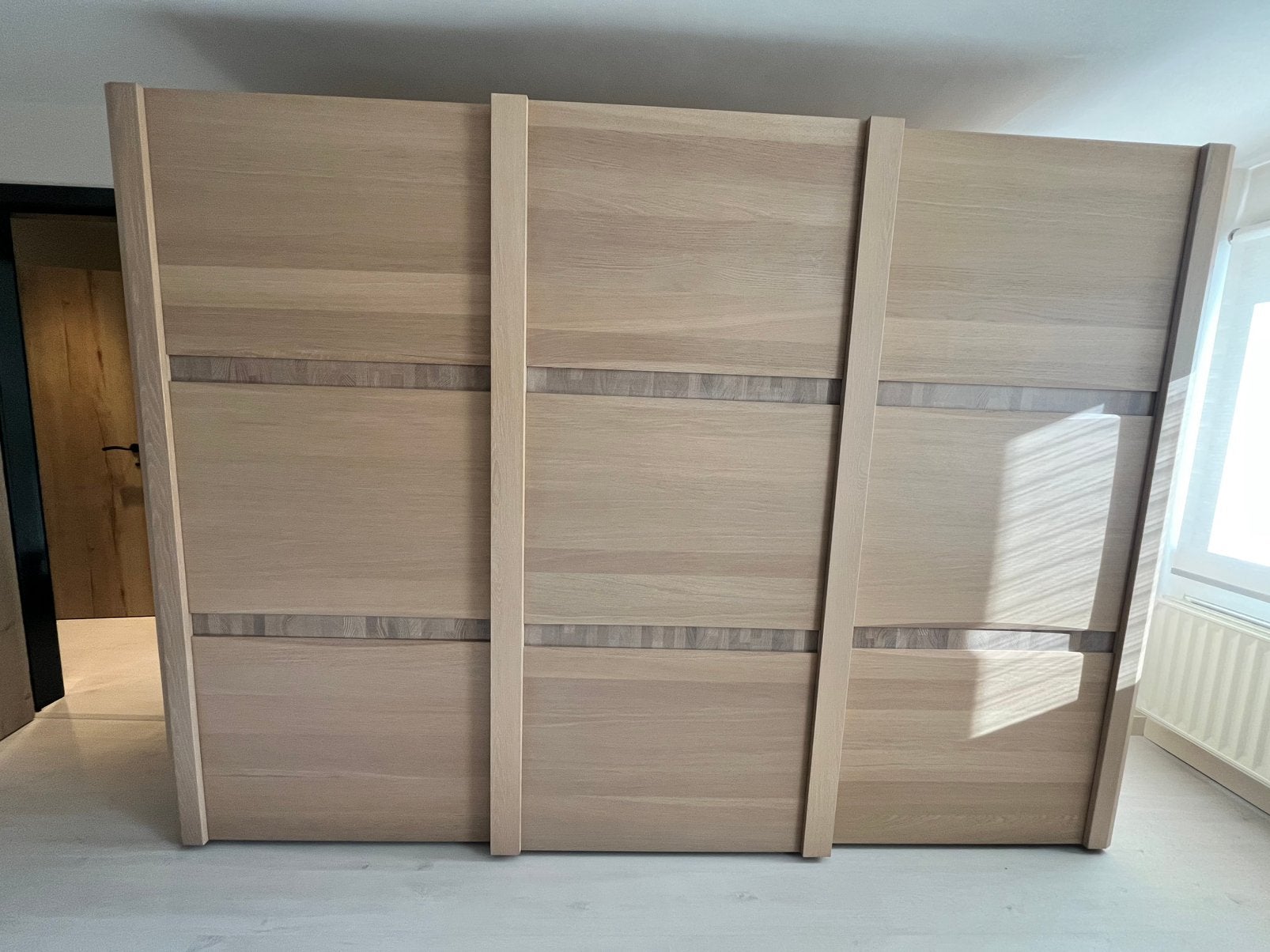Stevige kleerkast 3 schuifdeuren 2,95m, 200 cm ou plus, Enlèvement, Utilisé, 200 cm ou plus