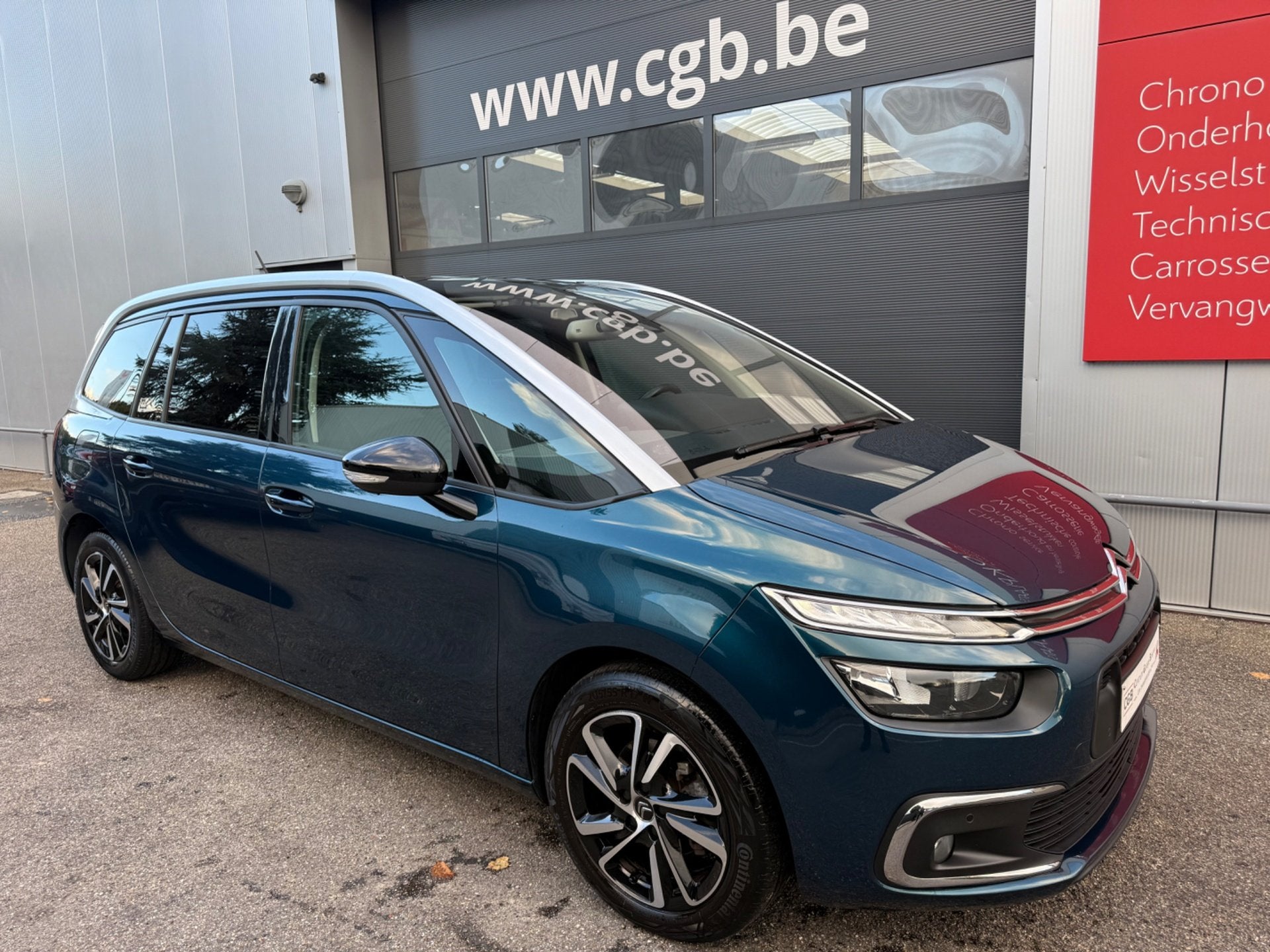 Citroen GRAND C4 Spacetourer SHINE 7plaatsen 12 130pk man6, Monovolume, Gebruikt, Blauw, 7 zetels