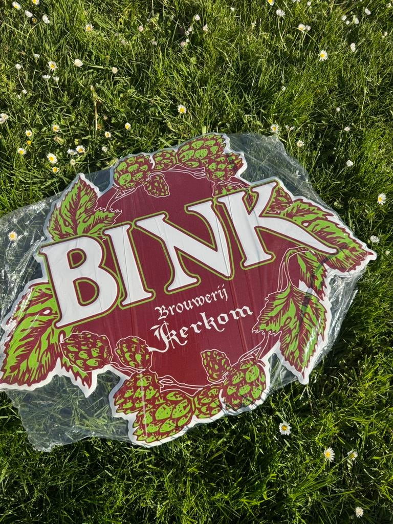 Reclamebord Bink bier, Ophalen of Verzenden, Nieuw, Reclamebord