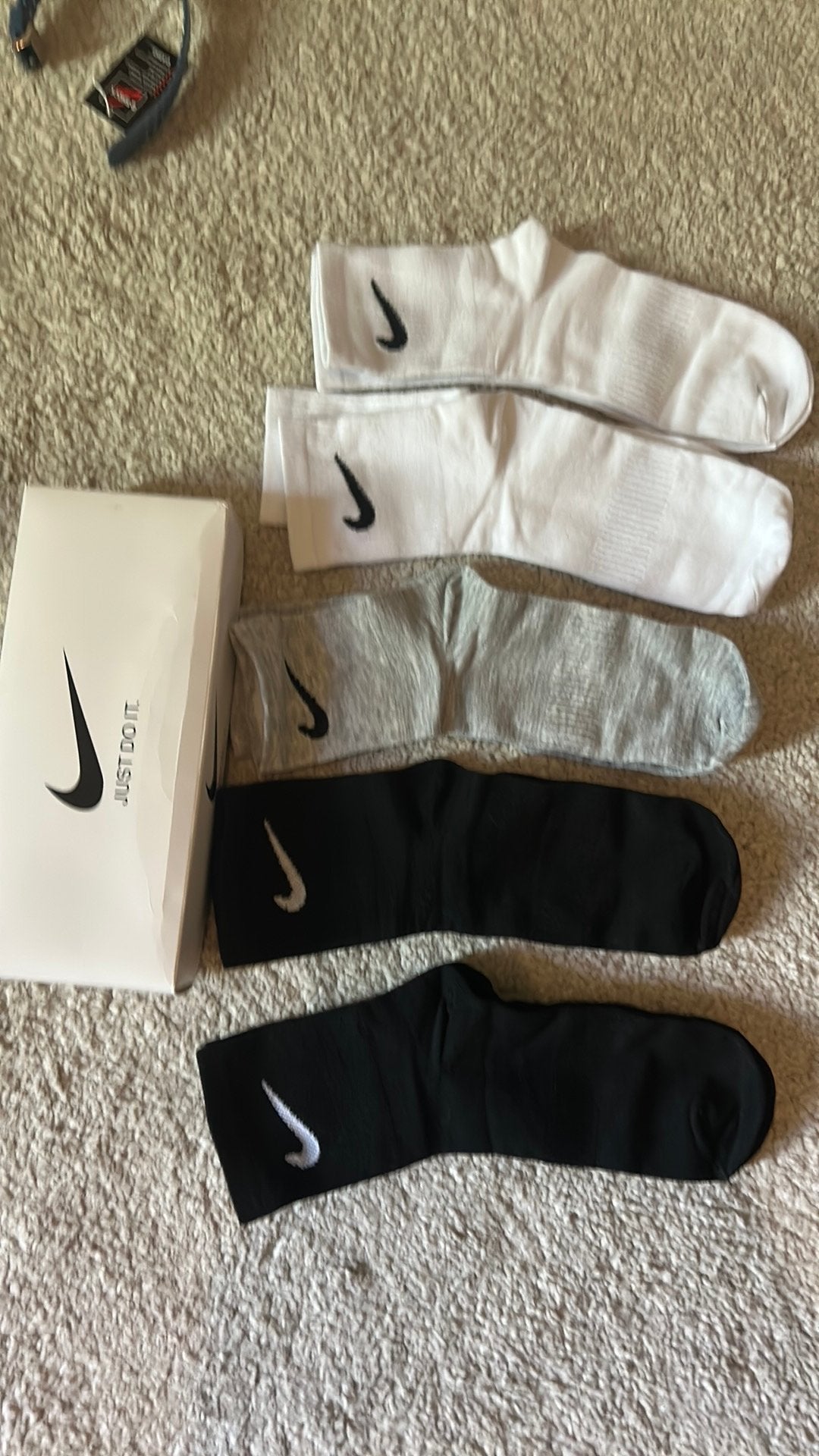 Nike sokken multipack maat 42 - 5 paar - zwart/grijs/wit, Ophalen of Verzenden