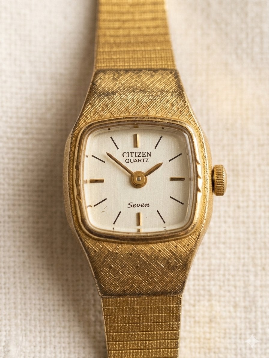 Montre pour femme Citizen Quartz Seven (Dorée), Montre-bracelet, Citizen, Inconnu, Autres matériaux