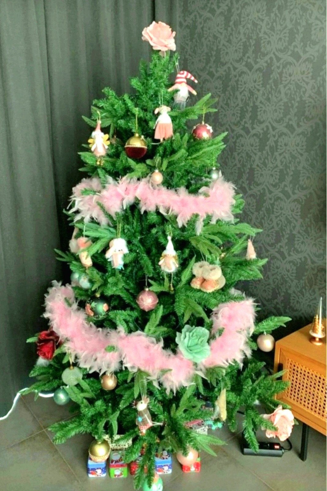 kerstboom inclusief versiering en verlichting, Huis en Inrichting, Ophalen