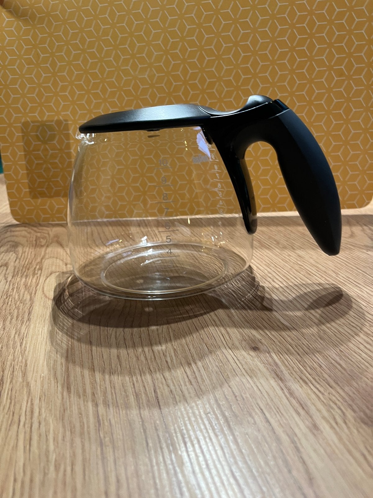 Braun glazen koffiekan - zwart, Ophalen, Zo goed als nieuw, Glas, Zwart
