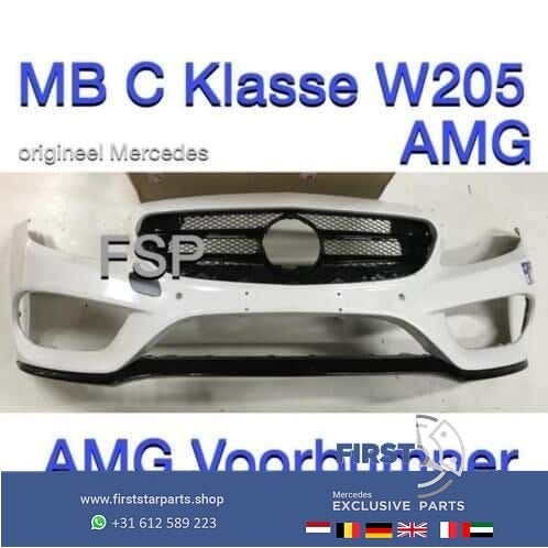 W205 AMG Voorbumper Mercedes C Klasse 2014-2018 + onderlip