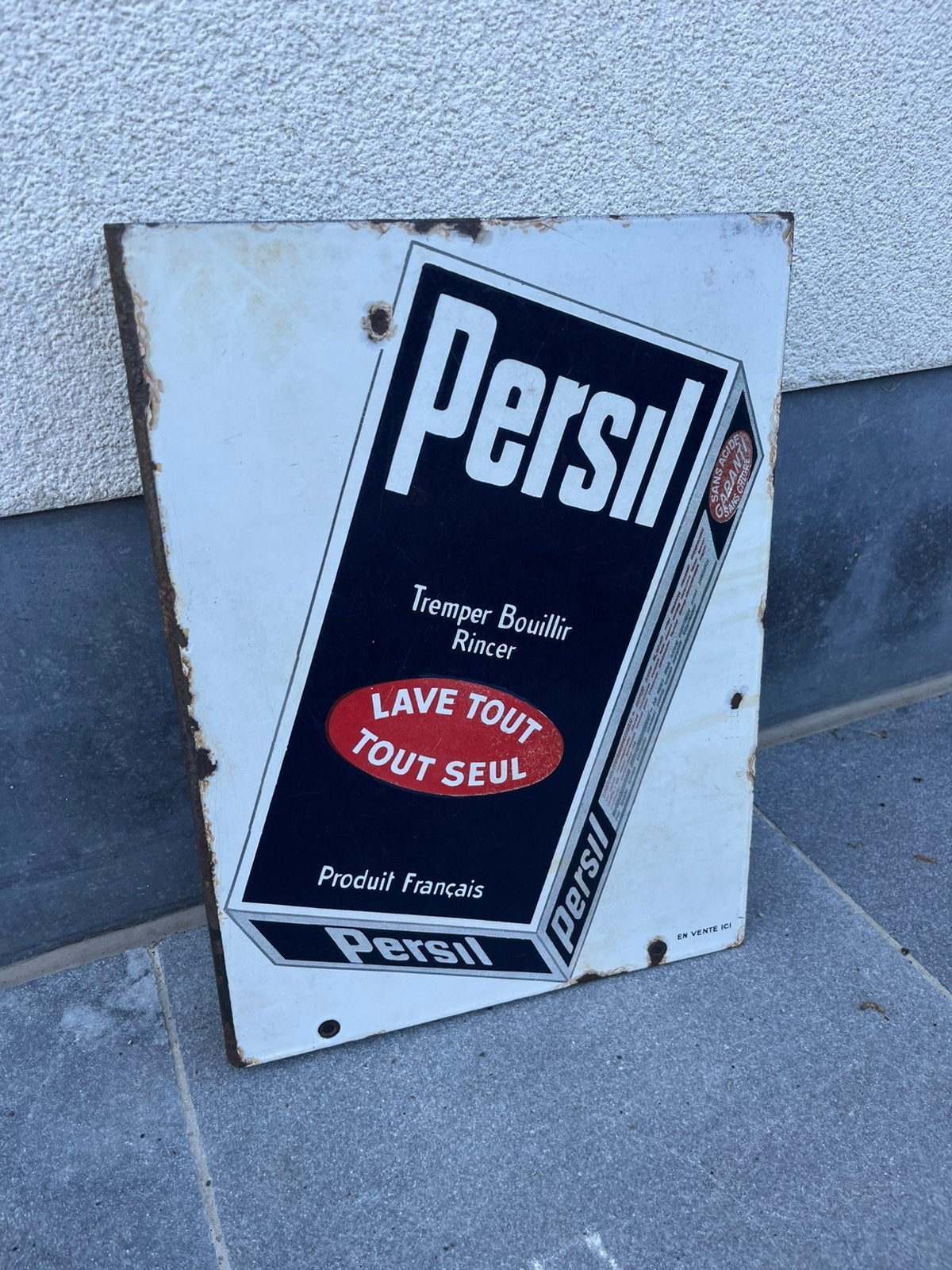 Email Persil dubbelzijdig bord, Enlèvement ou Envoi, Utilisé, Panneau publicitaire