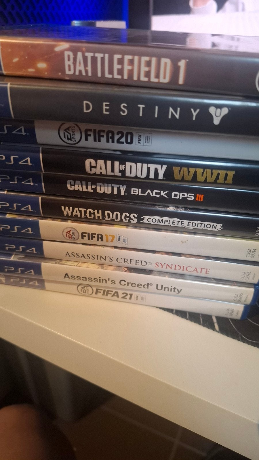 10 vidiogames ( Playstation 4), Games en Spelcomputers, Ophalen, 2 spelers, Zo goed als nieuw, Eén computer