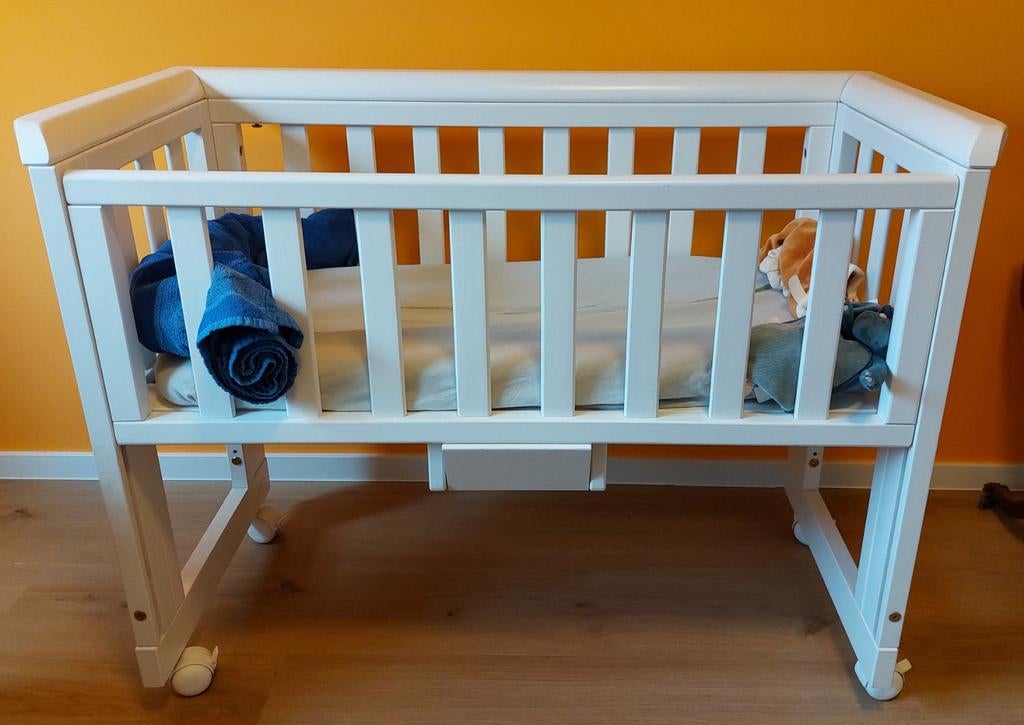 Berceau co-dodo en bois (blanc), Enfants & Bébés, Berceaux & Lits, Utilisé, Berceau, Enlèvement