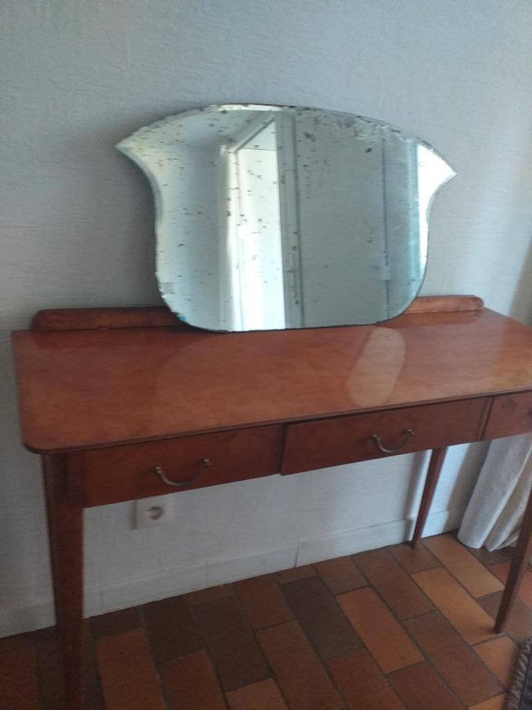 antieke of vintage houten kaptafel, Moins de 100 cm, 100 à 150 cm, Enlèvement, Utilisé