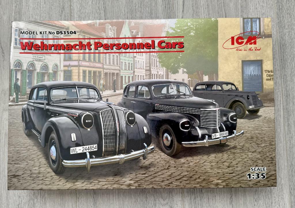 ICM DS3504 1:35 Wehrmacht Personnel Cars Diorama Set, Enlèvement ou Envoi, Neuf, 1:35 à 1:50, Diorama